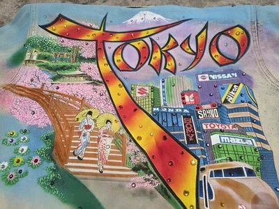 Vintage 1980's Tony Alamo Crystal Stud Acid Washed Denim Jacket Tokyo Japan - Image 1 of 4