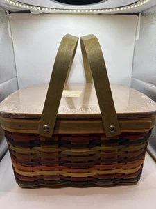 Longaberger 2008 multicolored cake basket - Picture 1 of 6