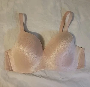 Wacoal Womens Back Appeal Bra 856303 Sz 38DD Wirefree Contour Rose Beige Dots - Picture 1 of 12