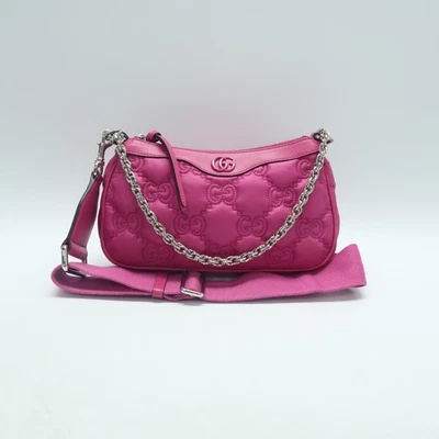 Bolso de hombro Gucci fucsia de nailon y cuero T10204673 Foto 1 de 4