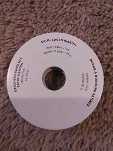 Estampación - Cinta nueva cinta con bordes satinados dorada u dorada 3/8" por 10 yardas - Imagen 1 de 3