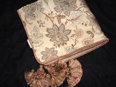 WATERFORD BALTRAY AZUL TOSTADO FLORAL JACQUARD JACOBINO (1) EURO ALMOHADA FARSA 26X26 Foto 1 de 4