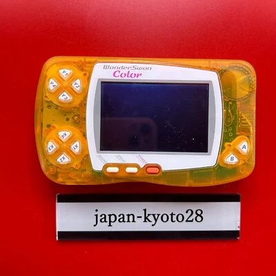 Consola WonderSwan Color Cristal Naranja Bandai Japón WS jp Foto 1 de 4