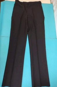 School Apparel Womens Unhemmed Straight Dress Pants Black Size 10V W32.5 L36 New - Picture 1 of 12