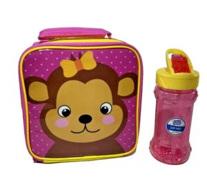 BEAR THEMED - KIDS SCHOOL LUNCH BAG & DRINK BOTTLE SET - 2 PCE - Picture 1 of 1