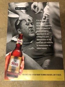 *NEU* Hirsch Bier Poster - Rugby Regel #11 - Bild 1 von 3