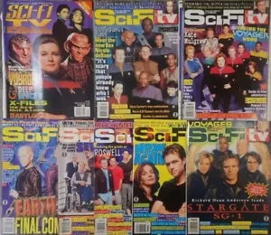 Lote de revistas de televisión de ciencia ficción - Star Trek VOYAGER DS9, Stargate, Roswell + más cubiertas - Imagen 1 de 7