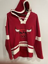 Men’s OTS NBA Chicago Bulls Hoodie Pullover Basketball Sweater Size Large 