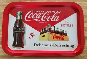 Retro New Metal Coca-Cola Serving Tray 13.5"X9.25"X0.75" - Picture 1 of 2