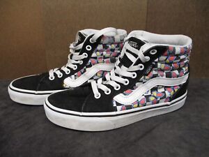 Vans Women's Filmore Butterfly Checkerboard Hi Top Skate Shoes Size 6.5