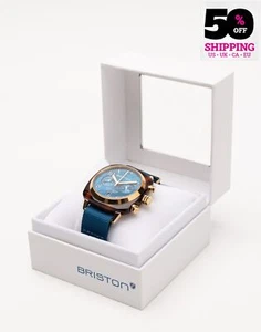 RRP€360 BRISTON Clubmaster Classic Orologio Cronografo Impermeabile 100M - Foto 1 di 6