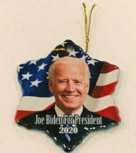 Joe Biden For President 2020 Porcelain Christmas Ornament New  - Picture 1 of 1