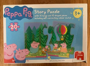 Peppy Pig Story Puzzle with 10 large and 10 shaped pieces. - Picture 1 of 6