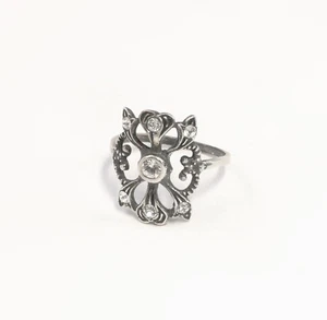 9901389 925 SILVER RING Swarov. STONES NEW SIZE 53 - Foto 1 di 2