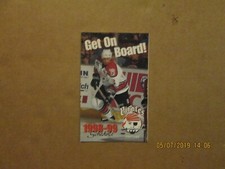 AHL Portland Pirates Vintage Circa 1998-99 Team Logo Hockey Pocket Schedule