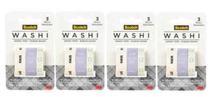 4pk Scotch Expressions Washi Tape- Journaling Calendar Office Organizing Design - Picture 1 of 2