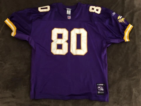 Reebok 2001 Helmet Tag Cris Carter Minnesota Vikings NFL Jersey ~ Size 56 Cover
