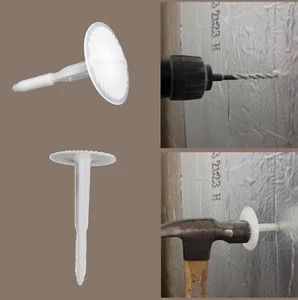 Trufast Heavy-Duty Plastic Insulation Masonry Fasteners - Durable Anchors for Se - Picture 1 of 6