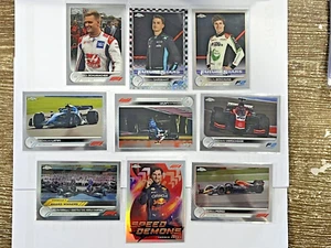 2022 Topps Chrome Formula 1 & 2 - 9 assorted Racing Cards! - Picture 1 of 2