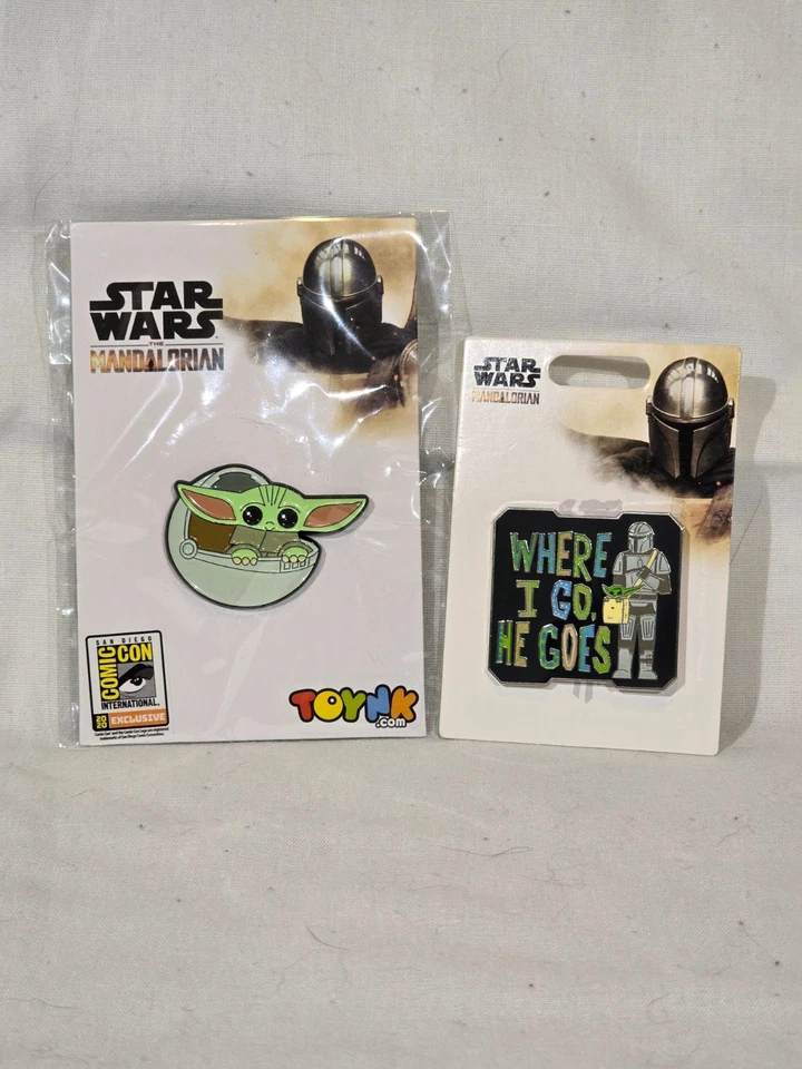 Star Wars Baby Yoda GROGU Enamel Pin The Mandalorian SDCC Exclusive Toynk NEW - Image 1 of 1