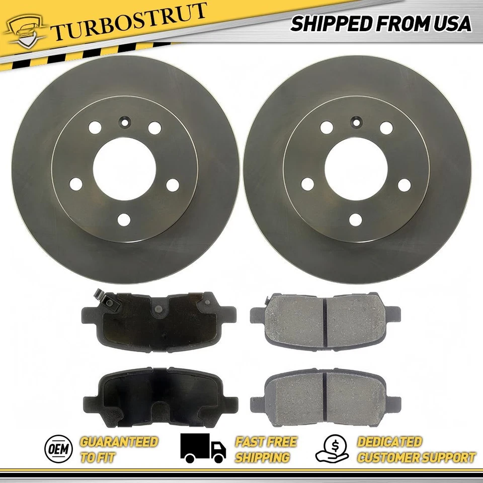 Kit de pastillas de freno rotores de freno traseros OE para Buick Allure 2005-2007 3,6 L Foto 1 de 1