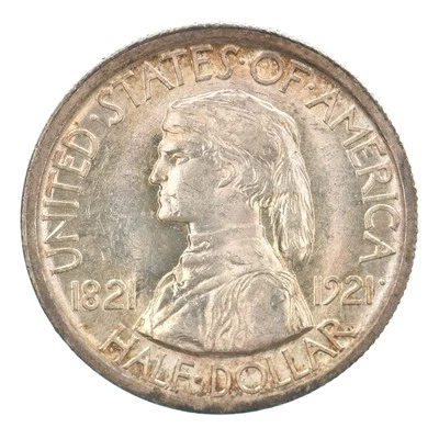 1921 Missouri Centennial Commemorative Half Dollar Beautiful Tone *0243 - Image 1 of 3