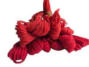 Paternayan filato persiano lotto di 10 rossi 840 e 850 3 strati lana punto ago - Foto 1 di 4