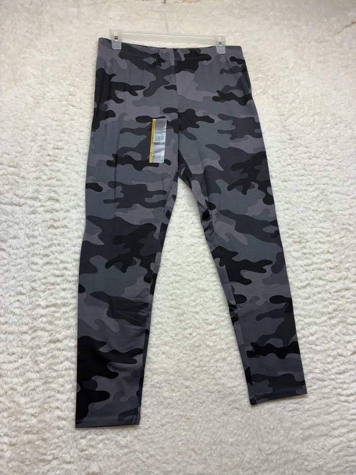 Leggings No Boundaries para mujer grandes grises camuflados tobillo elástico algodón juniors 11-13 Foto 1 de 4