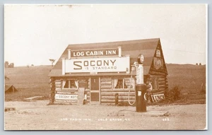 Vintage Postcard C6, Log Cabin Inn, Socony, Cold Brook, New York. Early 1900'S - Picture 1 of 2