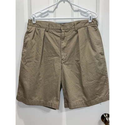 Ralph Lauren Polo Classic Chino Tyler Shorts Mens Size 35 Khaki Pleated - Image 1 of 4