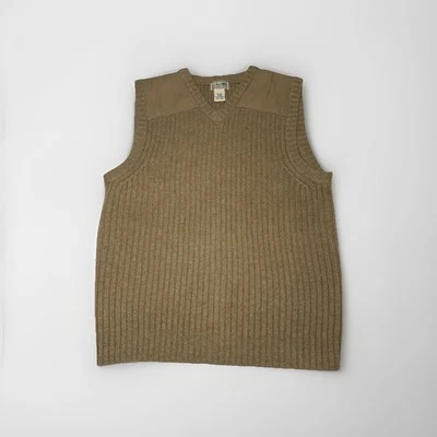 Colete Suéter Masculino LL Bean Tamanho M 100% Lã Merino Ao Ar Livre Gorpcore Preppy - Imagem 1 de 4
