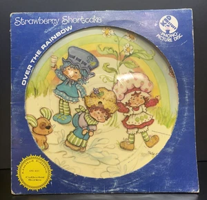 OLD VINTAGE STRAWBERRY SHORTCAKE PICTURE VINYL RECORD - Imagen 1 de 5