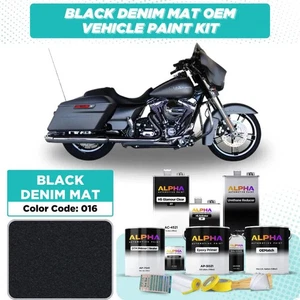 Harley-Davidson Black Denim Mat 016 | OEMatch Vehicle Paint Kit - Picture 1 of 3