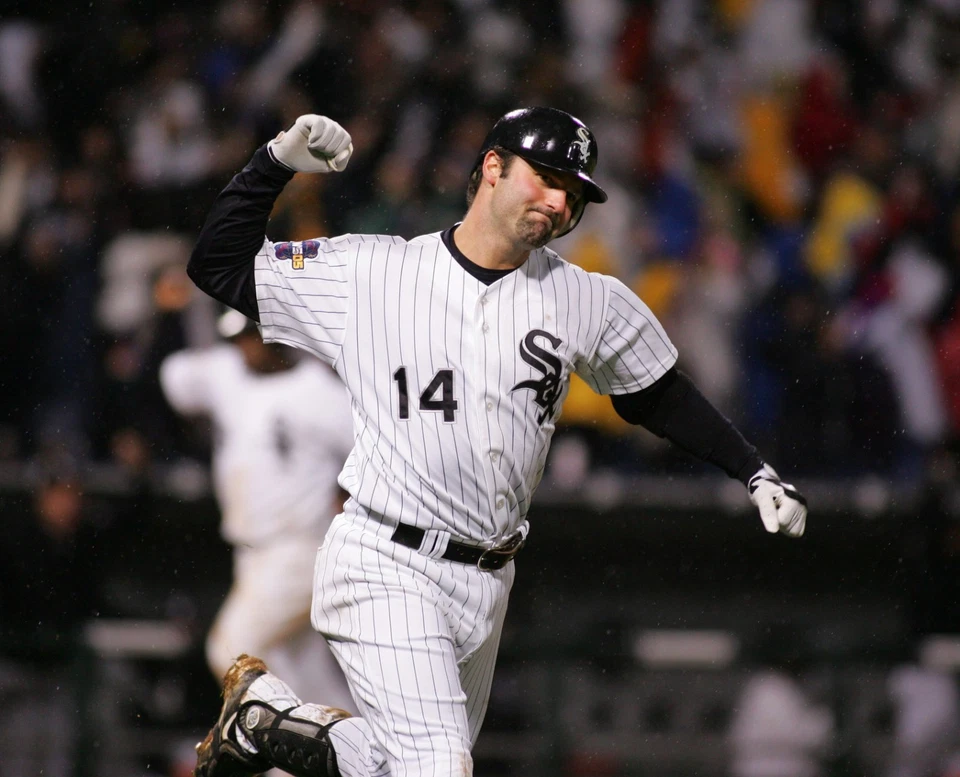 FOTO FOTO PAUL KONERKO 8X10 2005 SERIE MUNDIAL JUEGO 2 GRAND SLAM Foto 1 de 1