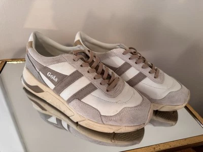 Gola Eclipse Pure Mujer’s 7 Cuero Blanco Beige Foto 1 de 4