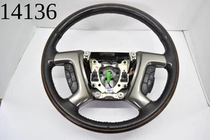 2007 2014 GMC Yukon Denali Leather Wood Heated Controls Steering Wheel P15917954 - Picture 1 of 18