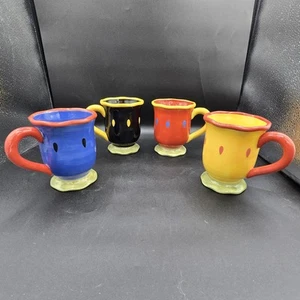 SUSAN WINGET Mugs Set of 4 GARDEN BRIGHTS Multicolor Certified International - Picture 1 of 10