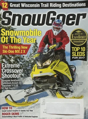 Snow Goer Magazine November 2016 Snowmobile of The Year Ski-Doo MX Z X Wisconsin - Image 1 of 4
