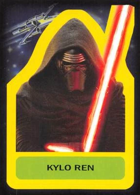 2015 Topps Star Wars Journey To The Force Awakens Sticker #S17 Kylo Ren - Image 1 of 3