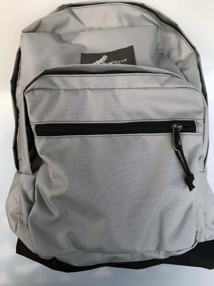 Mochila escolar gris claro nueva con etiquetas, bolsa para libros, bolsa para computadora portátil, halcón blanco Foto 1 de 1