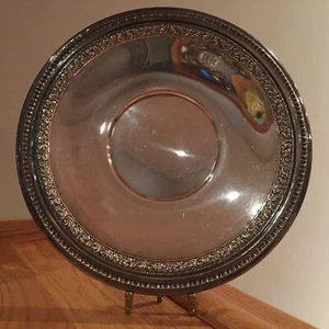 Piatto sandwich Reed & Barton Bel Air #1201 EPNS Silverplate Hollowware ~ Vintage - Foto 1 di 6