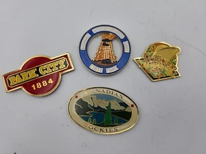 Lote de imanes de recuerdo de colección de las Montañas Rocosas canadienses Canadá Park City mina subterránea raro - Imagen 1 de 4