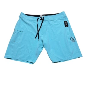 Volcom Mens Size 40 Blue Veedo 20 Lido Stretch Swim Board Shorts NWT - Picture 1 of 10