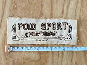Polo Ralph Lauren embroideries Polo Sport Sportsman Art Deco style logo
