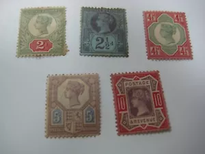 GB QV 1887-1900 JUBILEE Stamps Set - Picture 1 of 2