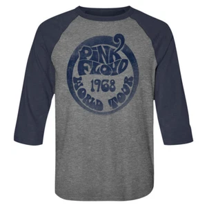 Pink Floyd World Tour 1968 Men's Raglan T Shirt Psychedelic Music Merch - Picture 1 of 5