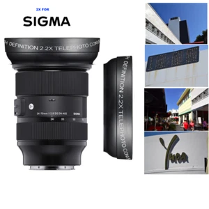 2.2x OPTICAL ZOOM EXTENDER FOR HD Sigma 24-70mm f/2.8 DG DN Art Lens for Sony E - Picture 1 of 8