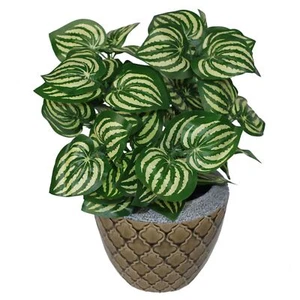 Maceta de plantas de follaje artificial 45 cm sandía plantas de interior realistas - Imagen 1 de 4