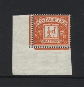 1954 ½d DEEP BRIGHT ORANGE KGVI WMK POSTAGE DUE UNMOUNTED MINT. D35a - Picture 1 of 1