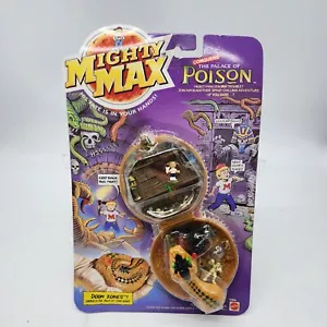 Mattel 1992 Mighty Max Palace Of Poison Doom Zone Playset Sealed On Card Rare - Picture 1 of 18